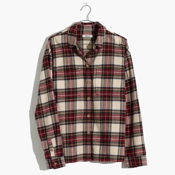 MADEWELL Flannel Shirt-Jacket in Tartan Plaid | XL | 100% Cotton - EUC! - Picture 2 of 12